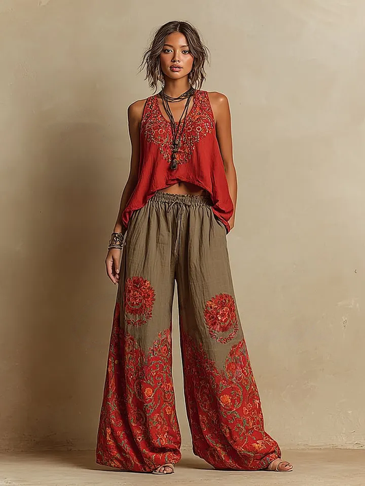 Women's Casual Elegant Linen Casual Set