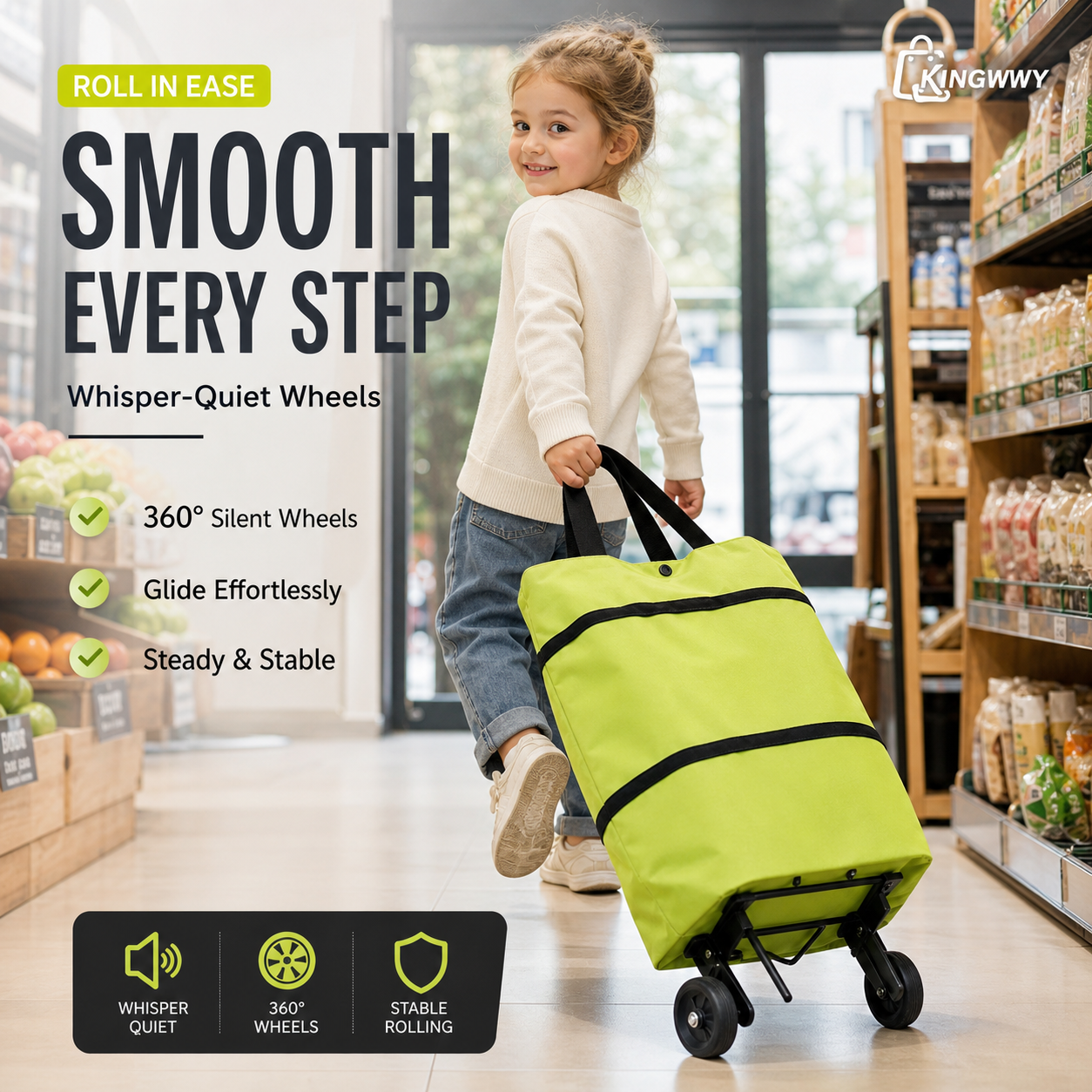 🔥Foldable 2-in-1 Shopping Bag