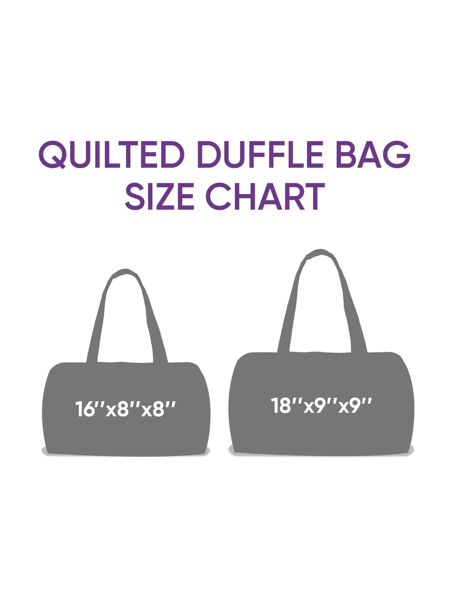 Whale Print Quilted Duffle Bag