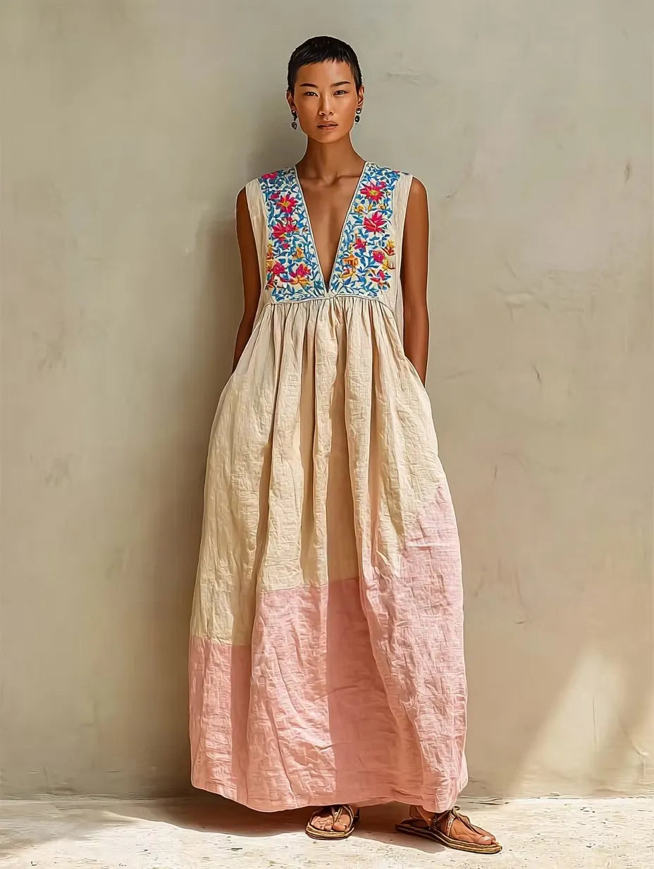 Women's Casual Simple Holiday Print Sleeveless Dress