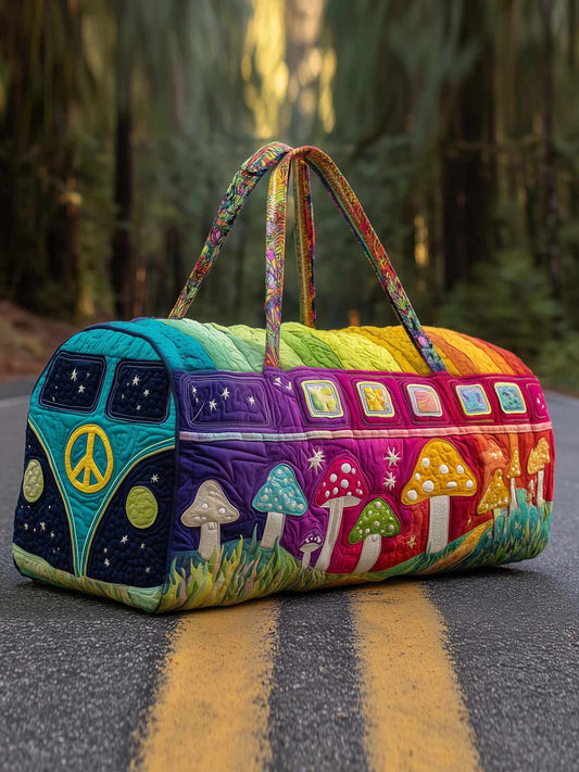 Hippie Journey Quilted Duffle Bag