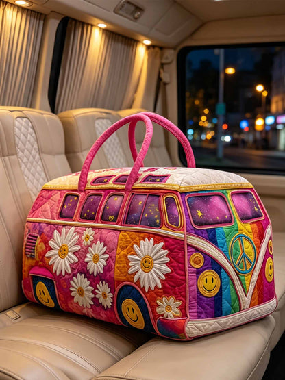 Hippie Van Quilted Duffle Bag