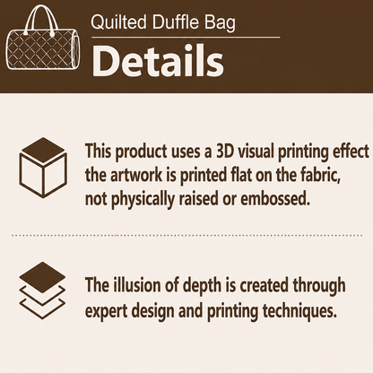 Colorful Crazy Chicken Quilted Duffle Bag CETN41