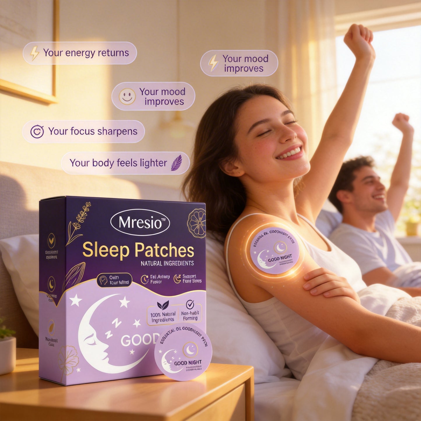 Mresio™ Sleep Patches — Fall Asleep in Minutes, Without Pills