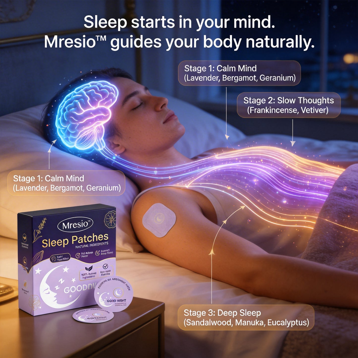 Mresio™ Sleep Patches — Fall Asleep in Minutes, Without Pills