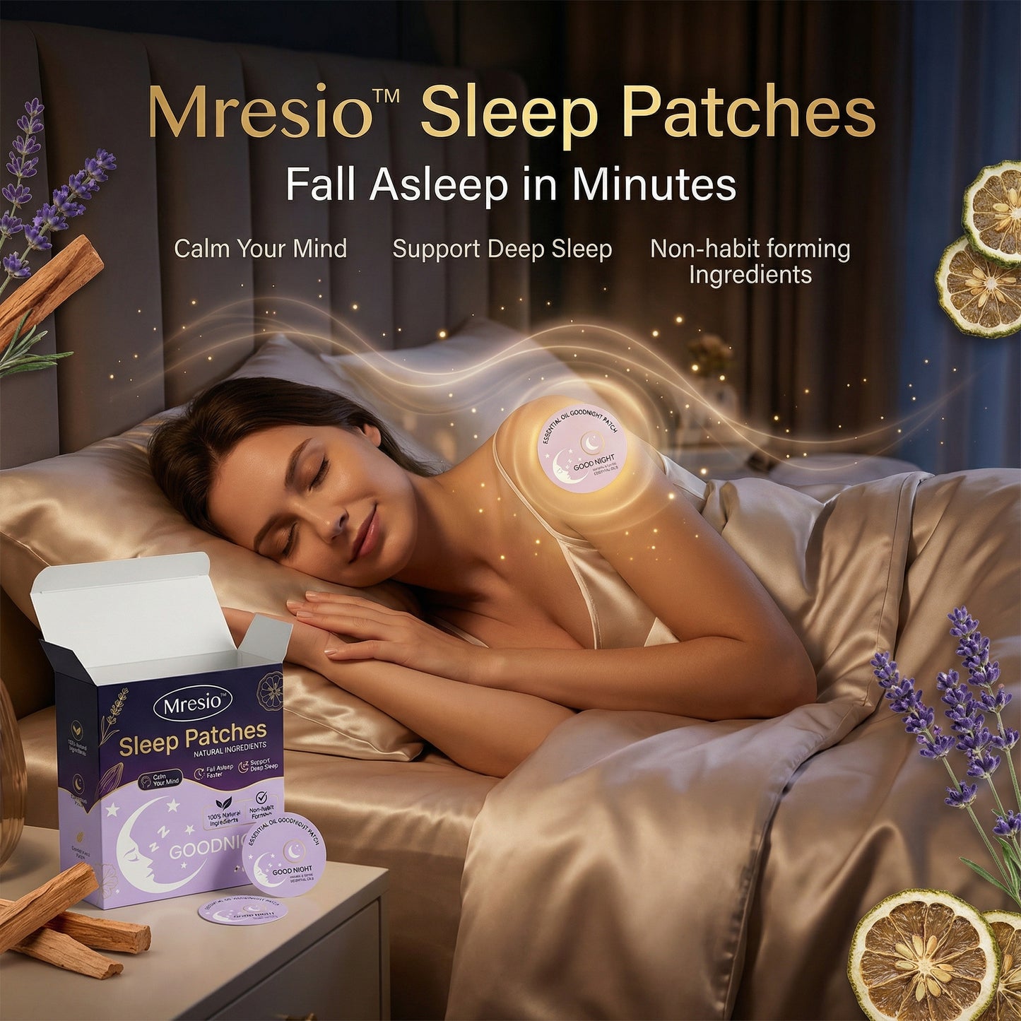 Mresio™ Sleep Patches — Fall Asleep in Minutes, Without Pills