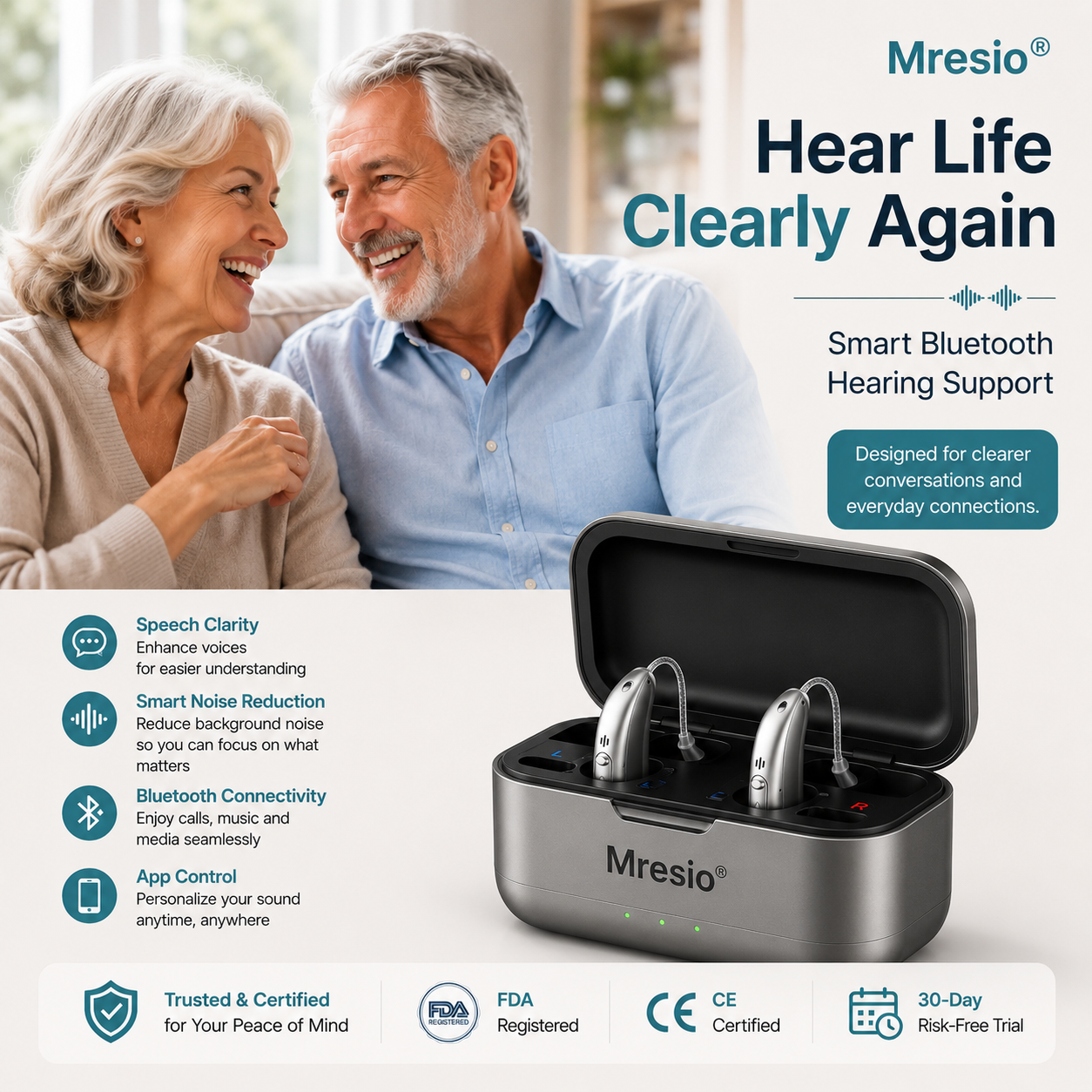 🔥Final day to save! Mresio® Smart Bluetooth Hearing Aids — Hear Clearly, Stay Connected & Enjoy Every Moment Before Price Goes Up