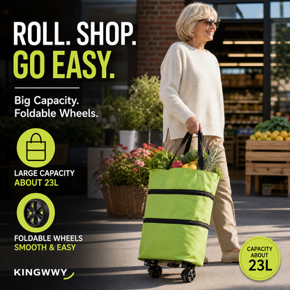 🔥Foldable 2-in-1 Shopping Bag