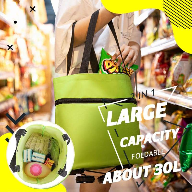 🔥Foldable 2-in-1 Shopping Bag