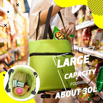 🔥Foldable 2-in-1 Shopping Bag