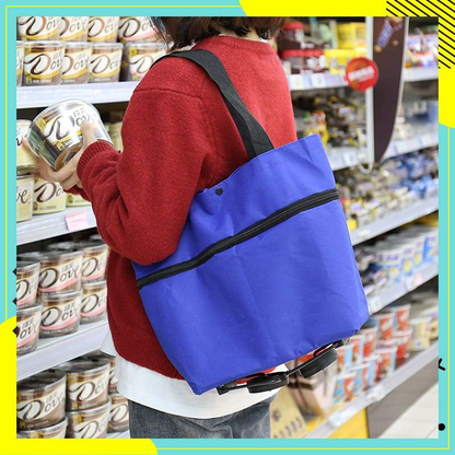 🔥Foldable 2-in-1 Shopping Bag
