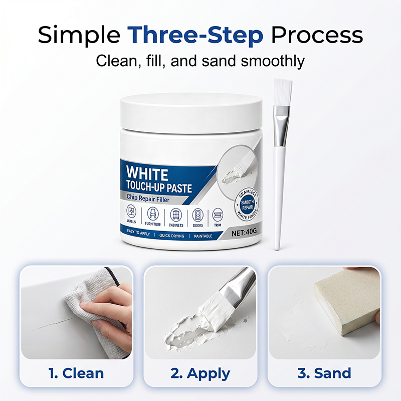 ⚡White Furniture Touch-Up Paste with Brush